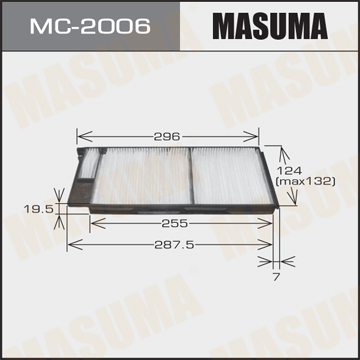 MASUMA MC2006 Фильтр салона! Toyota Land Cruiser J100 4.2TD 98-07, Lexus LX 4.7i 02-07