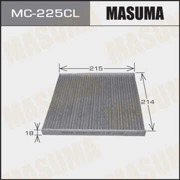MASUMA MC225CL Фильтр салона! угольный Toyota Avensis/Land Cruiser/Previa/Yaris 99>
