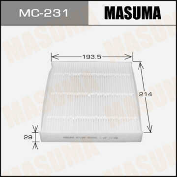 MASUMA MC231 Фильтр салона! Toyota Yaris/RAV4/Auris 1.0-2.2D 06>;Фильтр салонный
