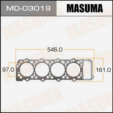 MASUMA MD03019 Прокладка ГБЦ! Mitsubishi Pajero 4M40T 2,8TDi 94>