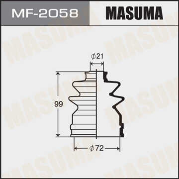 MASUMA MF2058 Пыльник ШРУСа внутреннего! Isuzu Gemini 88-90,Nissan Almera/Sunny/Pulsar/100NX 82>