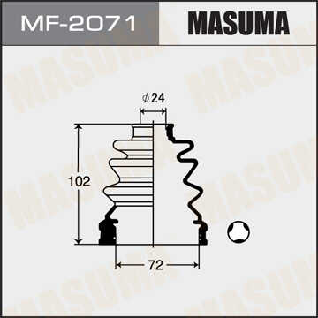 MASUMA MF2071 Пыльник ШРУСа внутреннего! АКПП Mazda 626 1.8/2.0 85-92