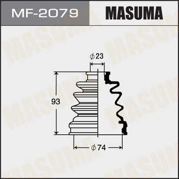 MASUMA MF2079 Пыльник ШРУСа внутреннего! Hyundai Accent 1.3i, Mazda 323 1.5-1.7D 85>