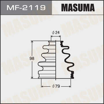 MASUMA MF2119 Пыльник ШРУСа внутреннего! Toyota Carina/Celica/Camry/Corolla/Starlet/RAV-4
