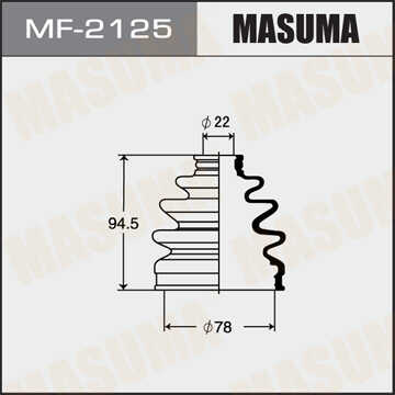 MASUMA MF-2125 Комплект пыльника ШРУСа наружного! Mitsubishi Eclipse/Lancer 89-00, Toyota Aristo 91>
