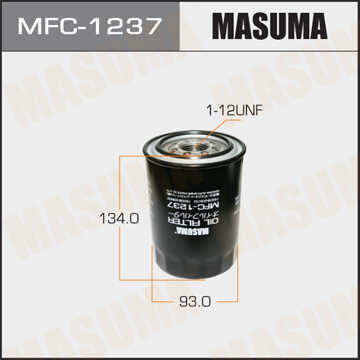 MASUMA MFC1237 Фильтр масляный! Nissan Primera/Sunny/Terrano 2.0D-4.2TD 88>