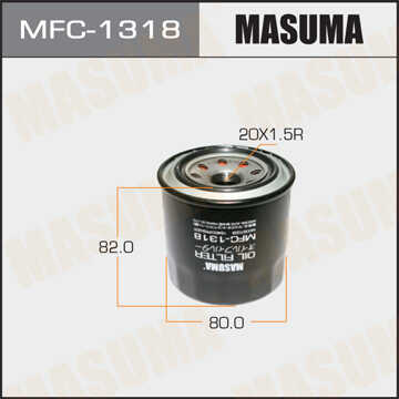 MASUMA MFC1318 Фильтр масляный! Citroen/Fiat/Peugeot 81>, Lada Niva 1.9D/TD 93>