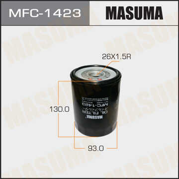 MASUMA MFC1423 Фильтр масляный! Mazda 626 2.0D 87-97, Isuzu Trooper 2.8TD 88-91