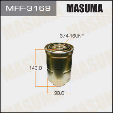 MASUMA MFF3169 Фильтр топливный! Toyota Land Cruiser/Hi-Ace/Hi-Lux, Mazda B 2.5D/TD/D-4D-4.2TD 98>