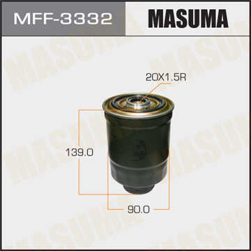 MASUMA MFF3332 Фильтр топливный! Mitsubishi Lancer/Pajero 1.8D/2.5D 85>