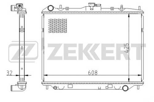 ZEKKERT MK-1551 Радиатор, охлаждение двигателя