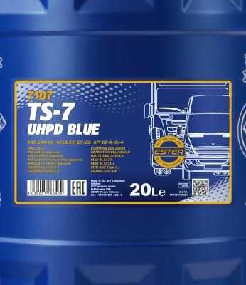 MANNOL MN710720 7107 TS-7 BLUE UHPD 10W40 20 л. синтетическое моторное масло 10W-40
