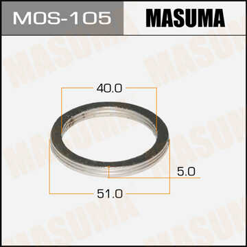 MASUMA MOS-105 Кольцо глушителя уплотнительное! (м) 40x51