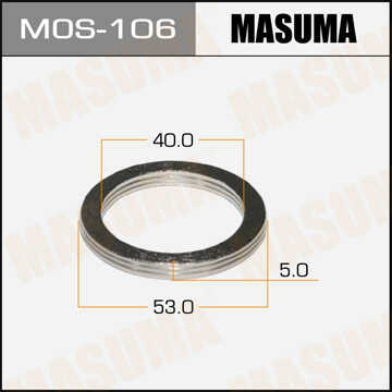 MASUMA MOS106 Кольцо уплотнительное! (м) 40x53x5 Toyota Camry/Carina/Corolla 1.6-2.4 <00