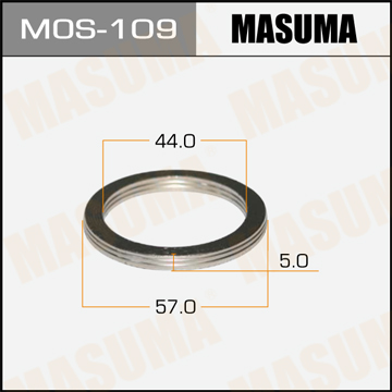 MASUMA MOS-109 Кольцо уплотнительное! 44x57 Mazda 323, Toyota, Opel 1.3/1.5/1.6/1.7/2.0 D