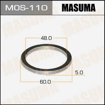 MASUMA MOS110 Кольцо глушителя уплотнительное! (м) 48х60