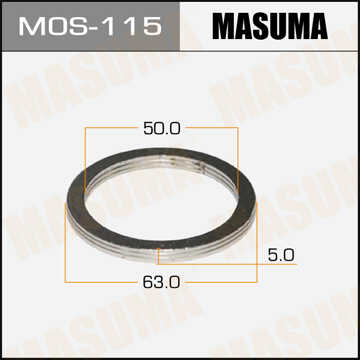 MASUMA MOS115 Кольцо уплотнительное! 50x63 Mazda 323/626,Opel Frontera/Corsa,Toyota <98