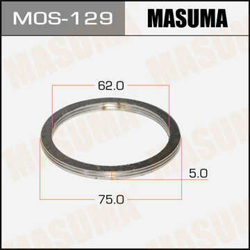 MASUMA MOS129 Кольцо глушителя уплотнительное! (м) 62x75