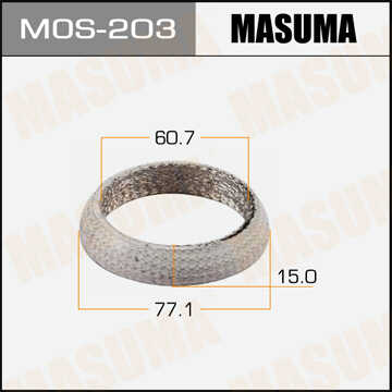MASUMA MOS203 Прокладка приемной трубы! Toyota Camry 2.4 02>/RAV 4 2.0/2.4 00>/Matrix 1.8 03>;Прокладка выпускного коллектора