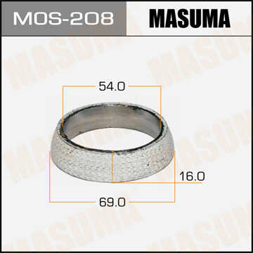 MASUMA MOS208 Прокладка глушителя! Kia, Nissan Primera/Note/X-Trail, Suzuki Swift/Ignis 98>;Кольцо уплотнительное глушителя