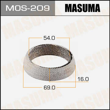MASUMA MOS209 Прокладка коллектора выпуск.! (м) кольцо 54x69x16Dacia 1.5DCi, Nissan 1.6i, Toyota 2.0D 00>