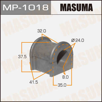 MASUMA MP1018 Втулка стабилизатора переднего! d24 Toyota Camry ACV30/MCV30;Втулка резиновая СПУ