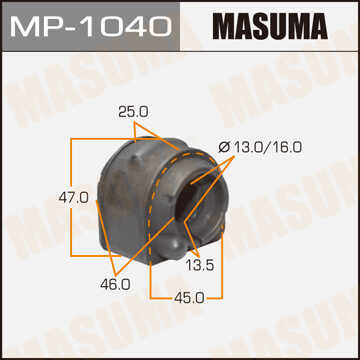 MASUMA MP1040 Втулка стабилизатора заднего центр.! Mazda 3 BK all 03>