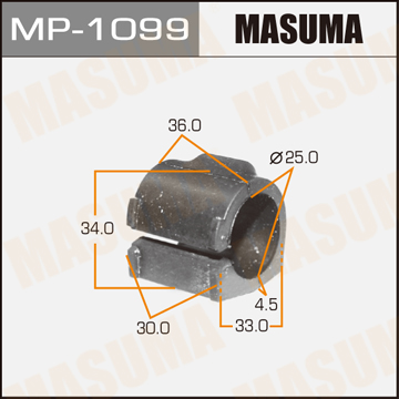 MASUMA MP1099 Втулка стабилизатора переднего центр.! Renault Logan, Dacia Logan 1.4/1.6 04>