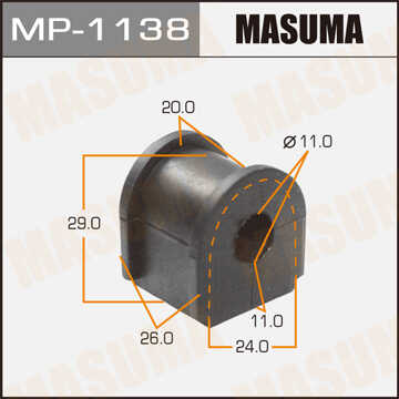 MASUMA MP1138 Втулка стабилизатора заднего! Honda Civic VIII Sedan 1.8i 06>