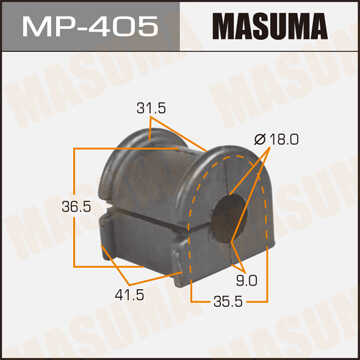 MASUMA MP405 Втулка стабилизатора переднего! Toyota Corolla CE120/NZE12#/ZZE12# 2000-2008