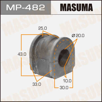 MASUMA MP482 Втулка стабилизатора переднего центр.! Nissan Primera P11 1.6/1.8 99>