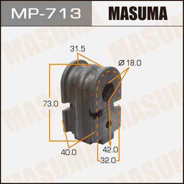 MASUMA MP713 Втулка стабилизатора переднего! АКПП Nissan Micra K12E