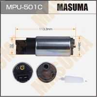 MASUMA MPU-501C Насос топливный HONDA/MAZDA/MITSUBISHI/SUZUKI CIVIC/CR-V/CX-7/5/6/OUTLANDER/GRAND VITARA 05