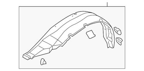 MITSUBISHI MR496661 Подкрылок