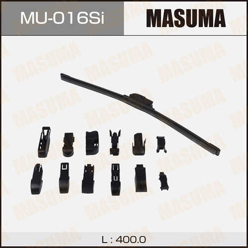 MASUMA MU-016SI Щетка 16inch 400mm бескаркасная силиконовая 13 креплений