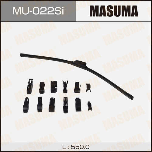 MASUMA MU-022SI Щетка плоская! силикон 550mm крюк универсальная