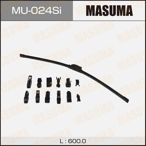 MASUMA MU-024SI Щетка 24inch 600mm бескаркасная силиконовая 13 креплений