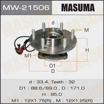 MASUMA MW21506 Ступица задняя! Infiniti QX56