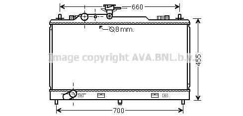 AVA MZ2222 Радиатор системы охлаждения