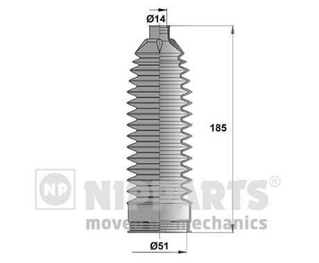 NIPPARTS N2843025 Пыльник рулевой рейки