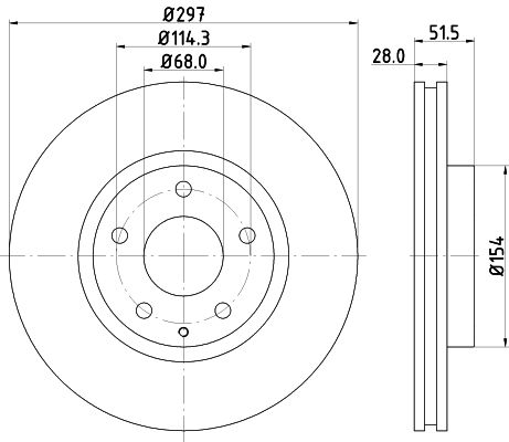 NISSHINBO ND5027K Тормозной диск передний