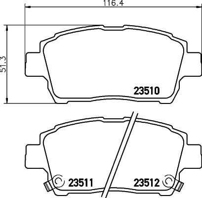 NISSHINBO NP1005 Колодки дисковые передние! Toyota Corolla 1.4/1.6 02>