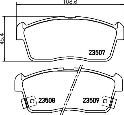 NISSHINBO NP1023 Колодки дисковые передние! Suzuki Ignis 1.3 00-03