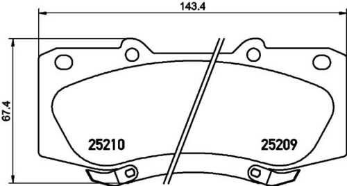 NISSHINBO NP1069 Колодки дисковые передние! Toyota Hilux 2.5D/2.5-3.0D-4D 05>