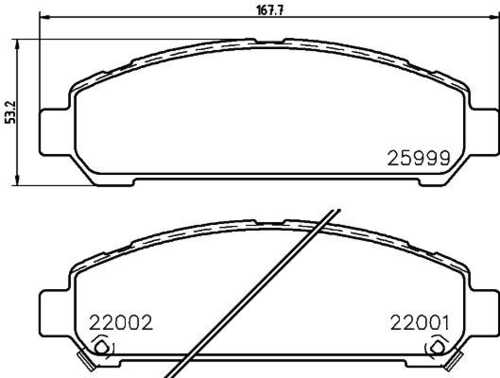 NISSHINBO NP1125 Колодки дисковые передние! Toyota Venza 09-11