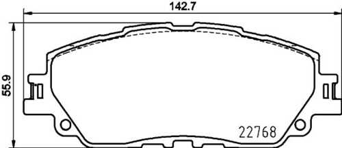 NISSHINBO NP1167 Колодки дисковые передние! Toyota Camry V70 2.0-3.5 17>;Колодки передние TOYOTA Camry (XV70)/LEXUS ES VII 2018->