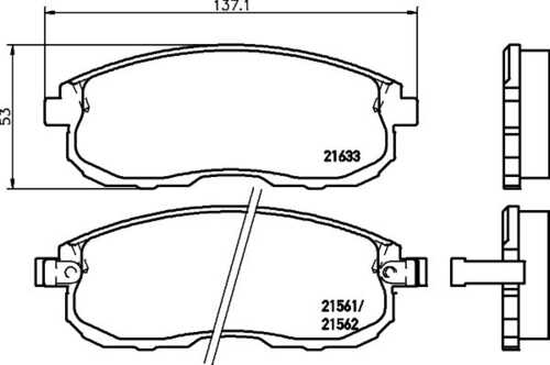 NISSHINBO NP2002 Колодки дисковые передние! Nissan Maxima 2.0/3.0i & 24V 89>/200SX 1.8T 91-93