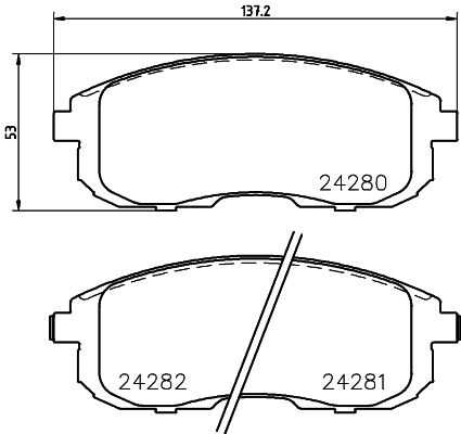 NISSHINBO NP2046 Колодки дисковые передние! Suzuki SX4 1.6i VVT/1.9DDiS 06>