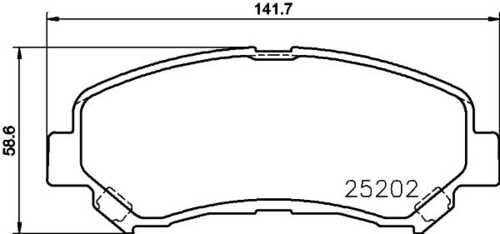 NISSHINBO NP2048 Колодки дисковые передние! Nissan Qashqai 1.6-2.5i/1.5-2.0dCi 07>