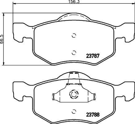 NISSHINBO NP5028 Колодки дисковые передние! Ford Maverick 2.0/3.0 16/24V 01>